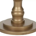 Round Accent Table - Off-White Poplar Wood, Traditional Style