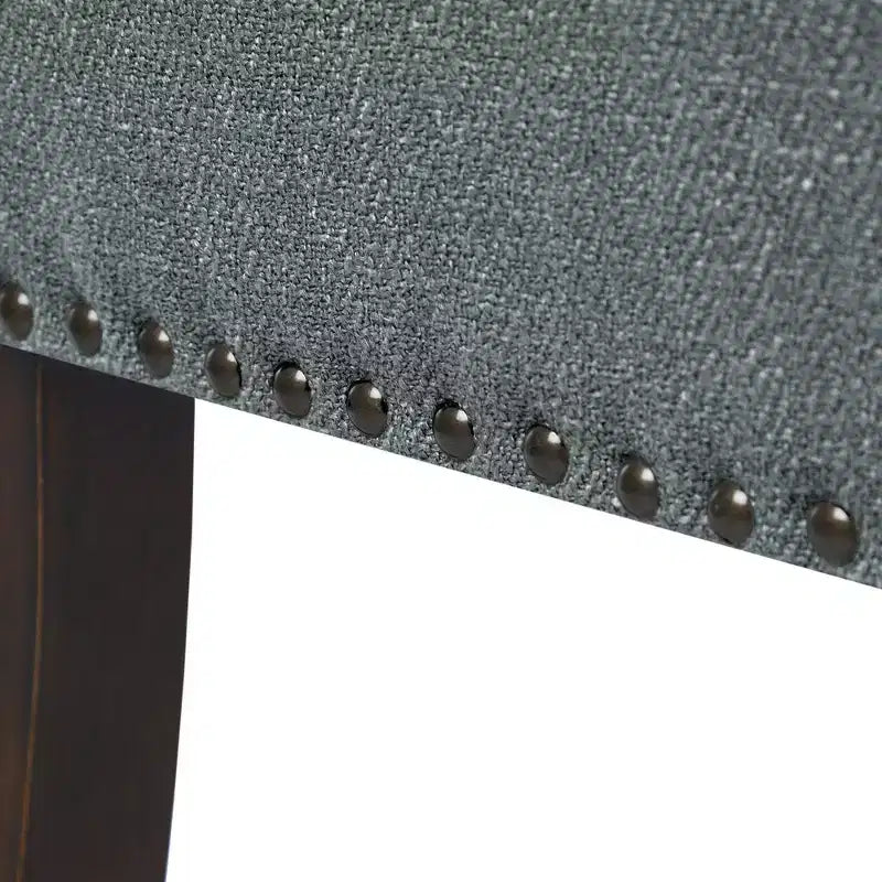 Upholstered Accent Bench with Low Back and Flared Arms