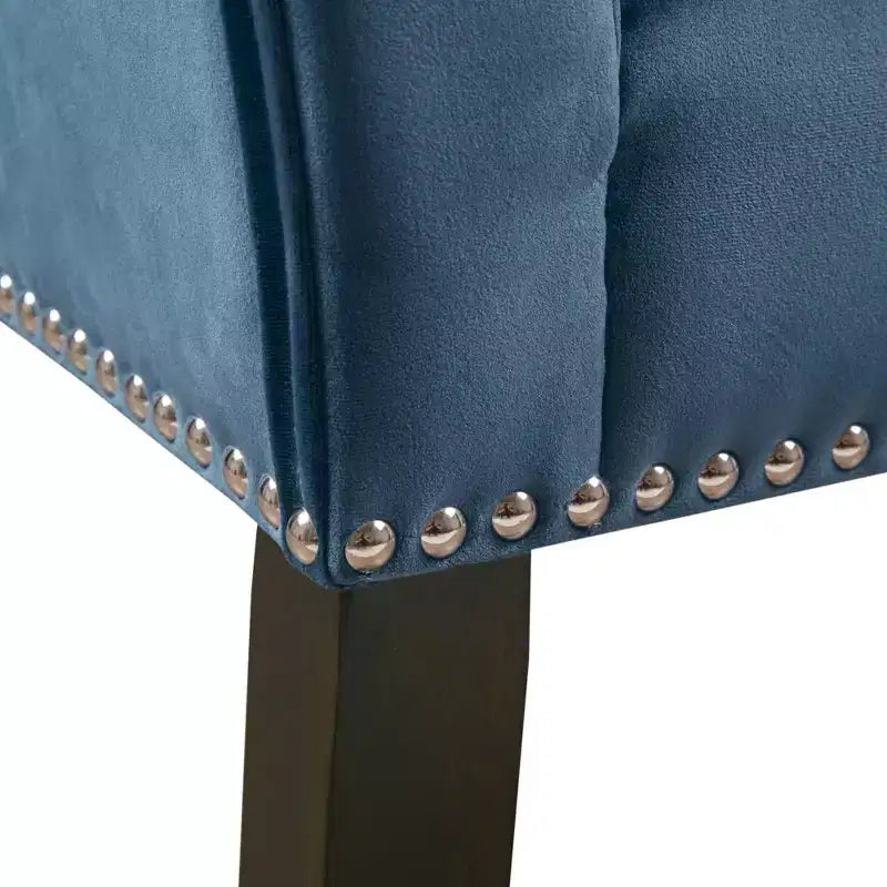 Upholstered Accent Bench with Low Back and Flared Arms