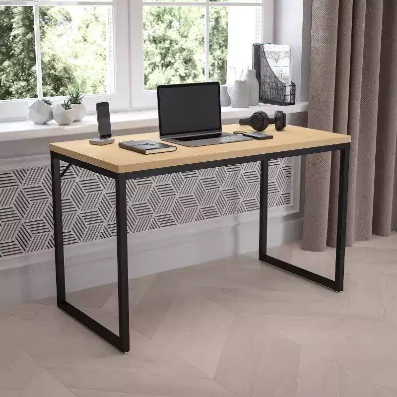 Industrial Modern Desk - Commercial Grade Office Computer Desk and Home Office Desk - 47 Long