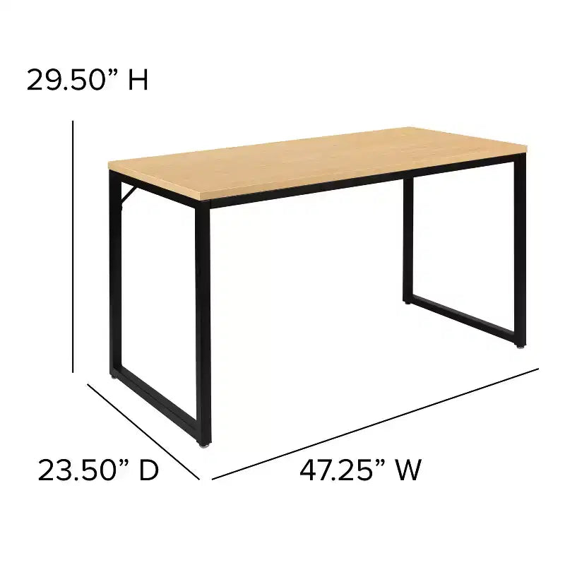 Industrial Modern Desk - Commercial Grade Office Computer Desk and Home Office Desk - 47 Long