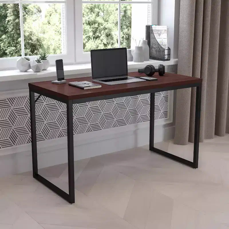 Industrial Modern Desk - Commercial Grade Office Computer Desk and Home Office Desk - 47 Long