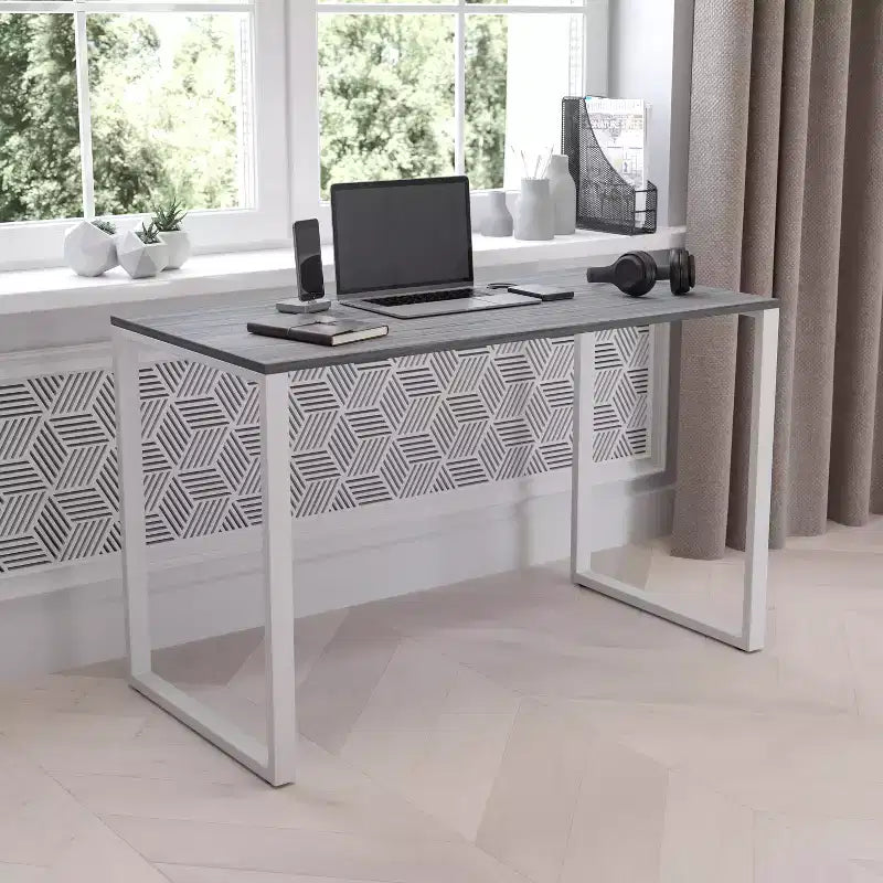 Industrial Modern Desk - Commercial Grade Office Computer Desk and Home Office Desk - 47 Long