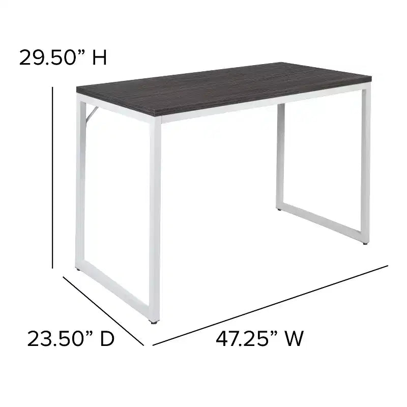 Industrial Modern Desk - Commercial Grade Office Computer Desk and Home Office Desk - 47 Long