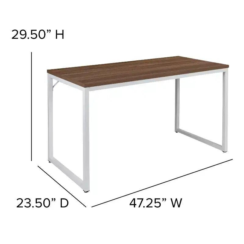 Industrial Modern Desk - Commercial Grade Office Computer Desk and Home Office Desk - 47 Long