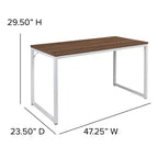 Industrial Modern Desk - Commercial Grade Office Computer Desk and Home Office Desk - 47 Long