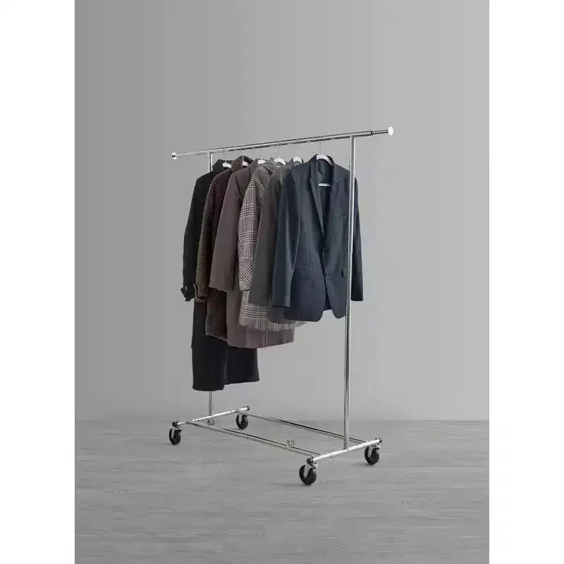 Adjustable Rolling Garment Rack